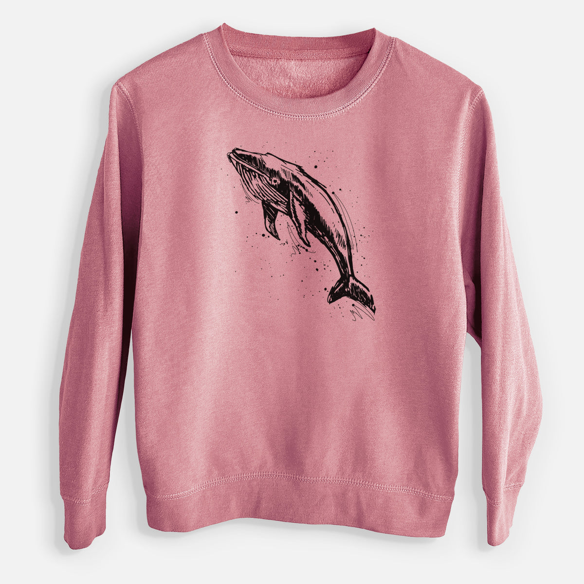 Humpback Whale - Youth Lightweight Crewneck Sweatshirt