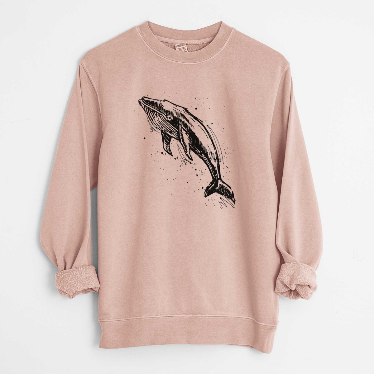 Humpback Whale - Unisex Pigment Dyed Crew Sweatshirt