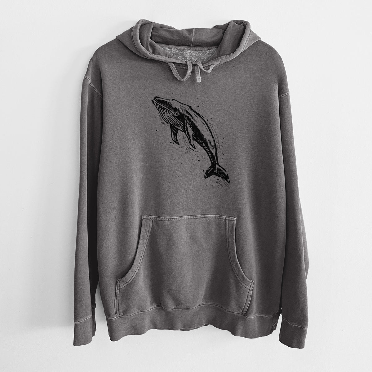 Humpback Whale - Unisex Pigment Dyed Hoodie