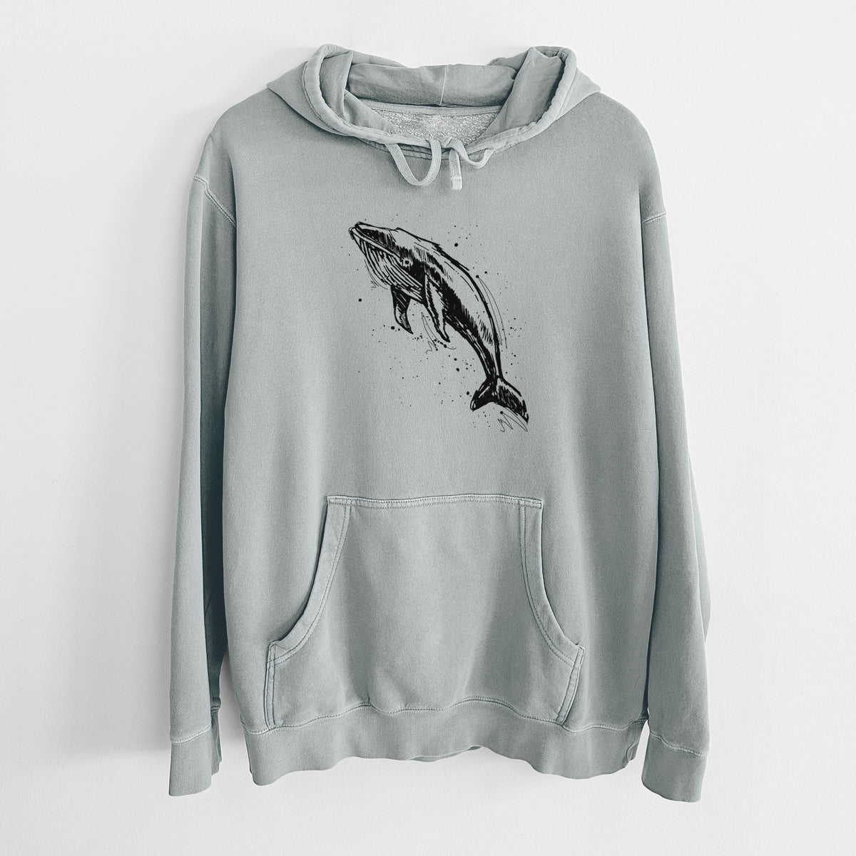 Humpback Whale - Unisex Pigment Dyed Hoodie