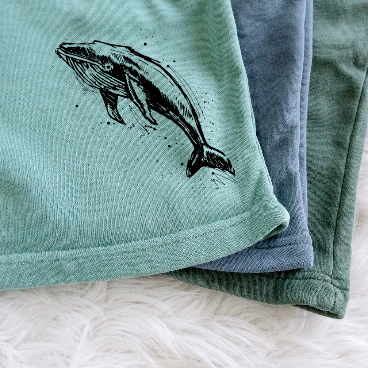 Humpback Whale - Unisex Pigment Dyed Shorts
