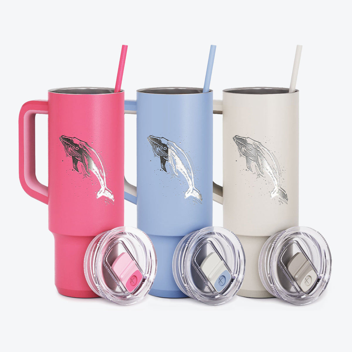 Humpback Whale - 40oz Skinny Recharge Tumbler