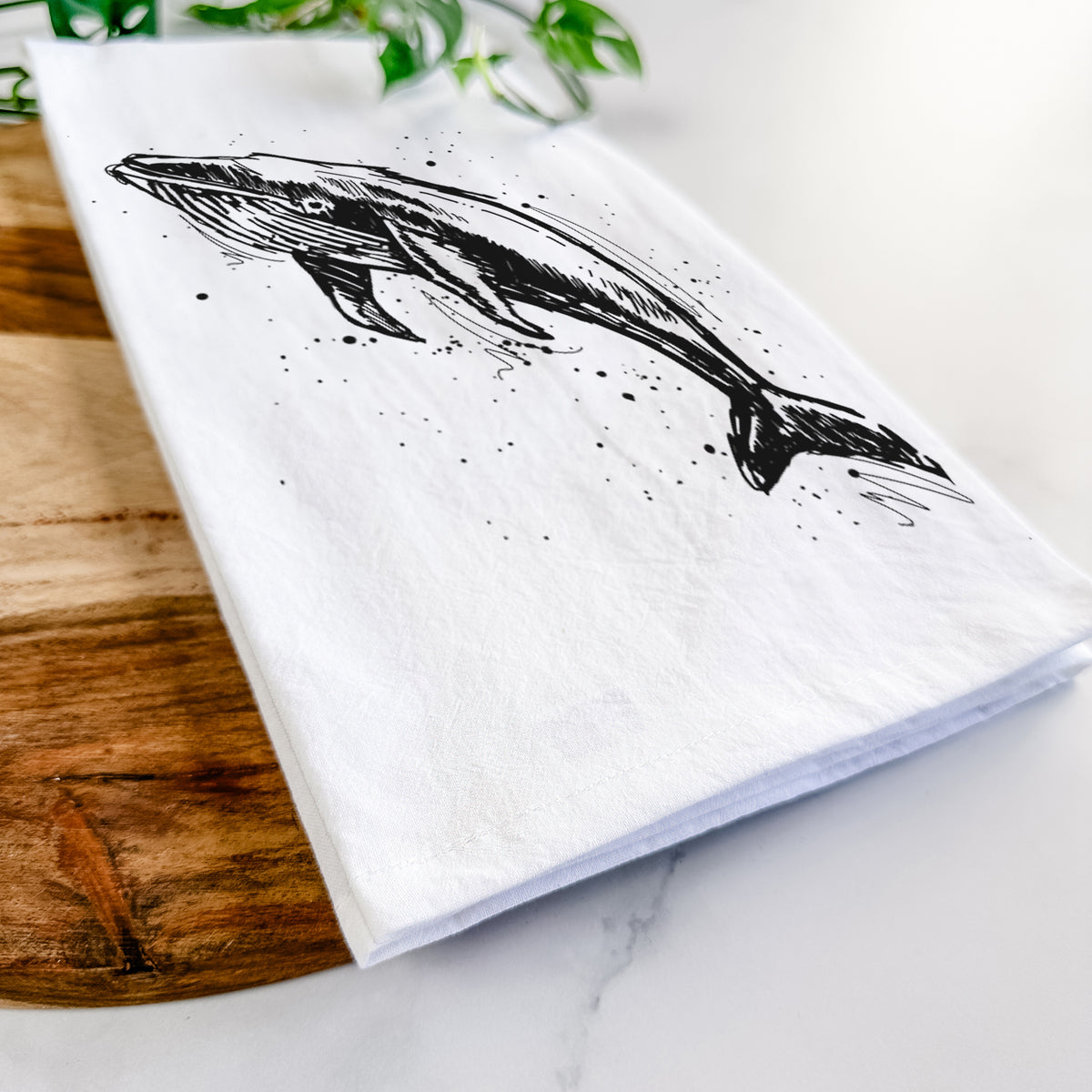 Humpback Whale Tea Towel