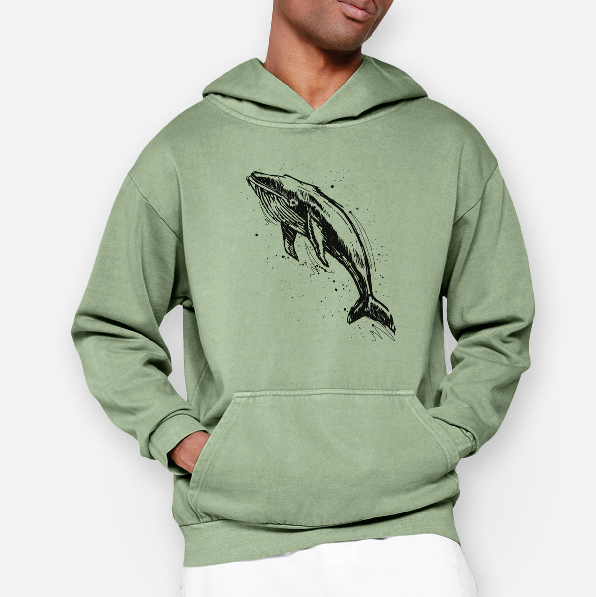 Humpback Whale  - Urban Heavyweight Hoodie