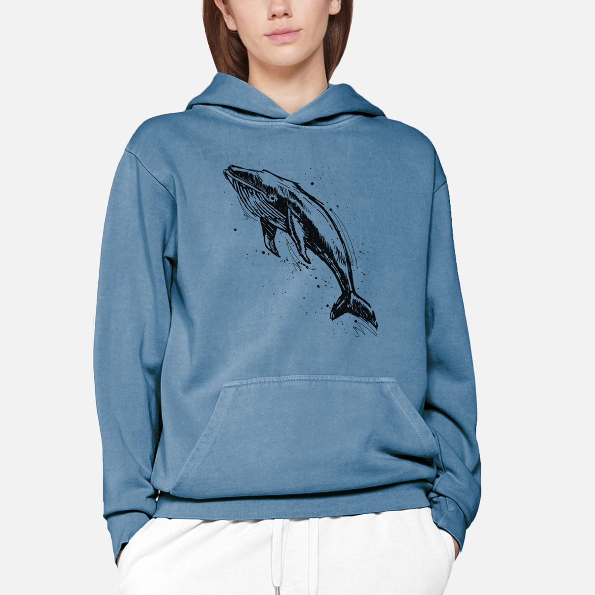 Humpback Whale  - Urban Heavyweight Hoodie