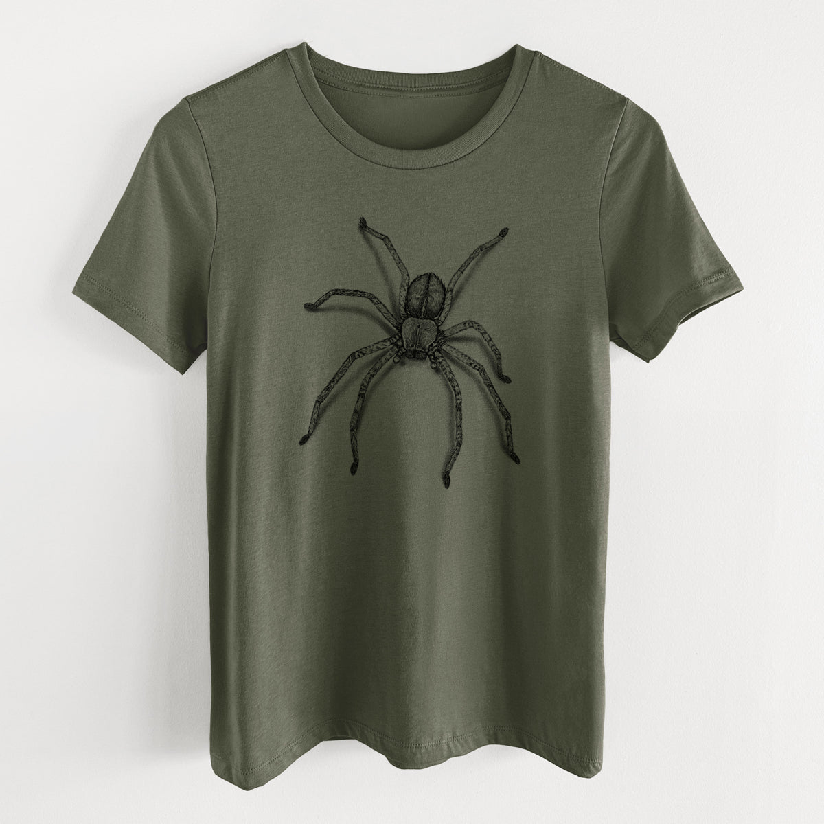 Huntsman Spider - Olios giganteus - Women&#39;s Lightweight Relaxed Fit 100% Cotton Crewneck