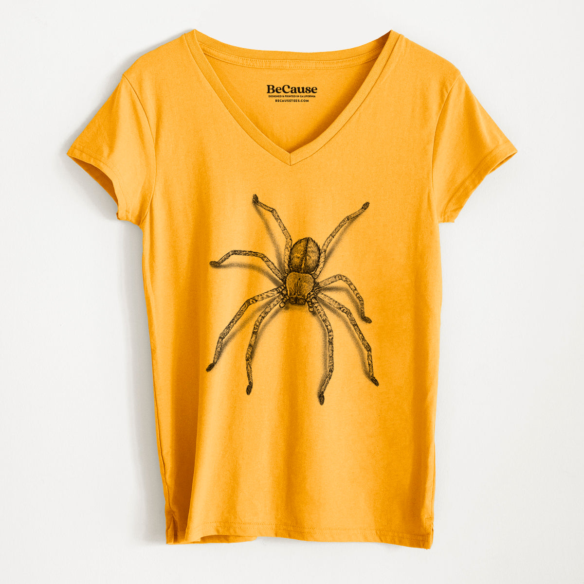 Huntsman Spider - Olios giganteus - Women&#39;s 100% Recycled V-neck