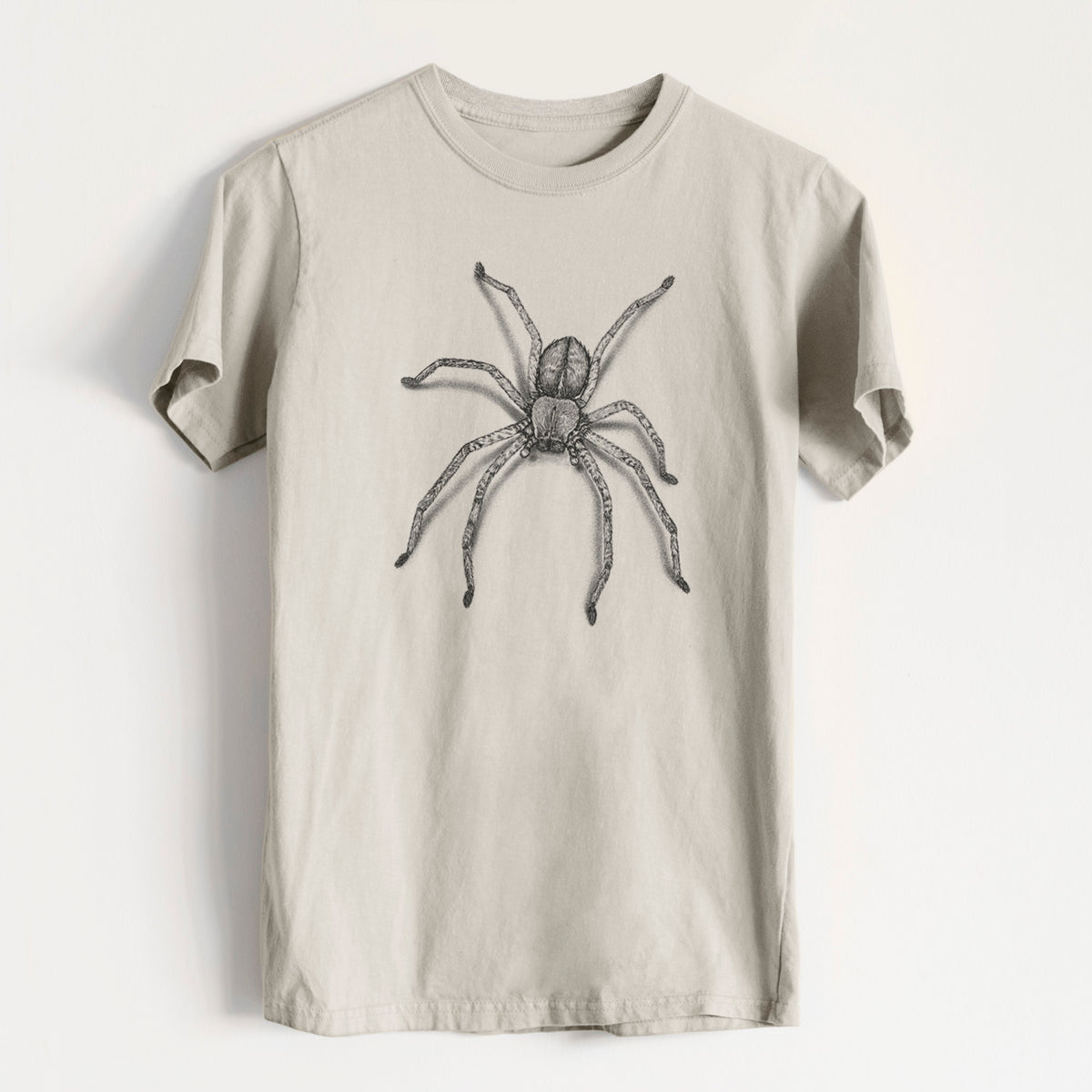 Huntsman Spider - Olios giganteus - Heavyweight Men&#39;s 100% Organic Cotton Tee