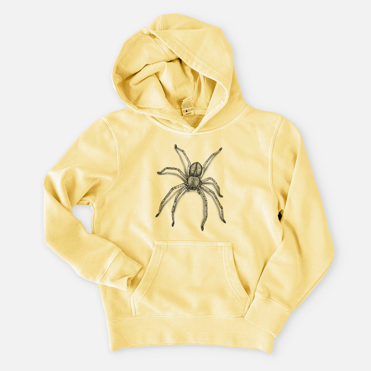 Huntsman Spider - Olios giganteus - Youth Pigment Dyed Hoodie