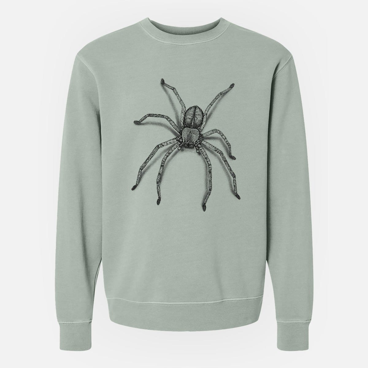 Huntsman Spider - Olios giganteus - Unisex Pigment Dyed Crew Sweatshirt