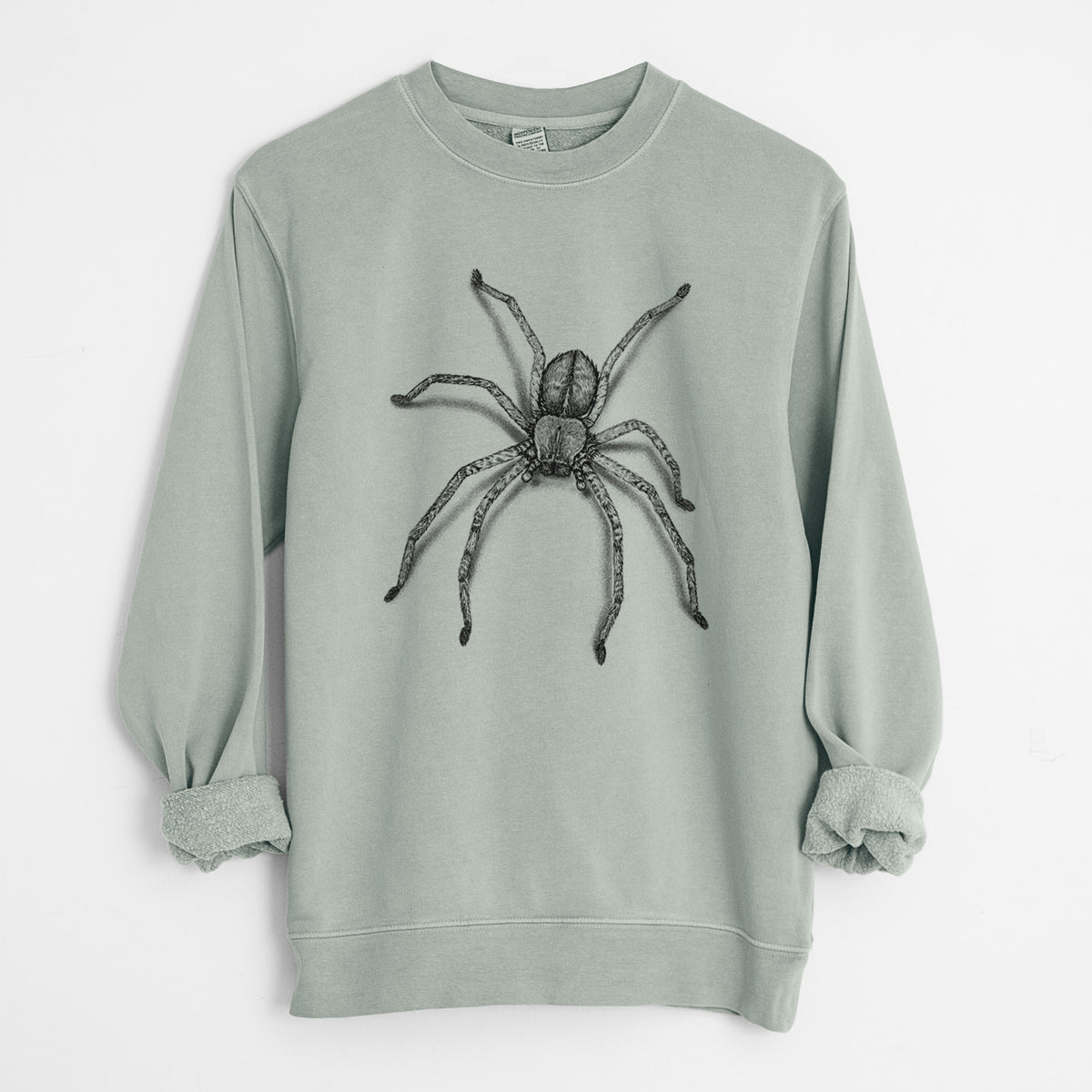 Huntsman Spider - Olios giganteus - Unisex Pigment Dyed Crew Sweatshirt