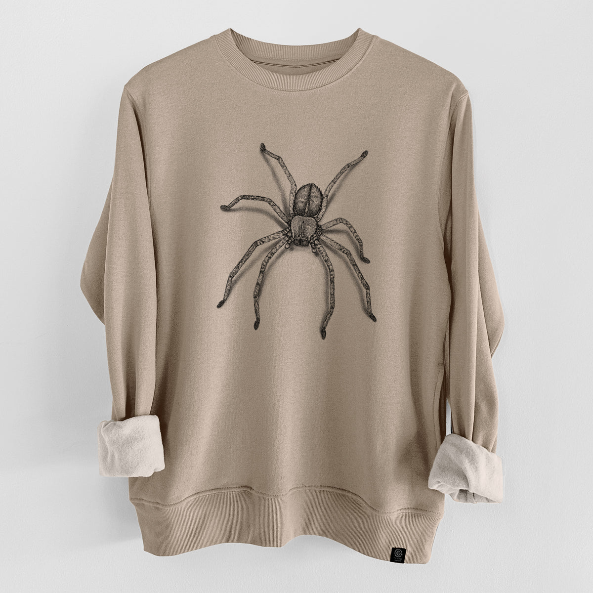 Huntsman Spider - Olios giganteus  - Unisex Reclaimed Crewneck Sweatshirt