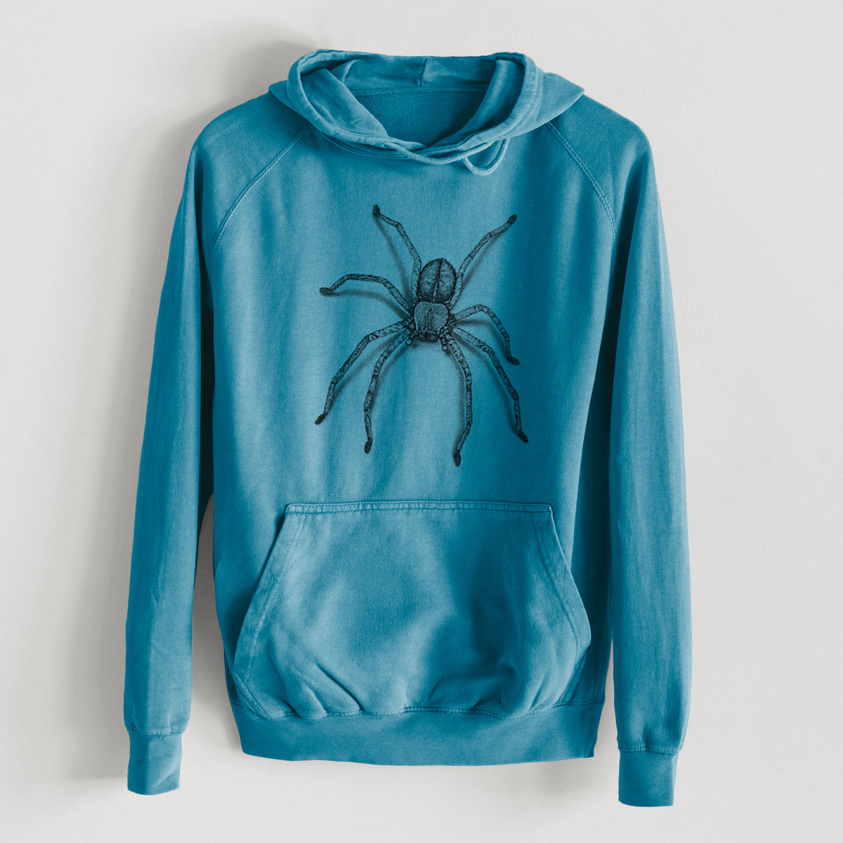 Huntsman Spider - Olios giganteus  - Mid-Weight Unisex Vintage 100% Cotton Hoodie