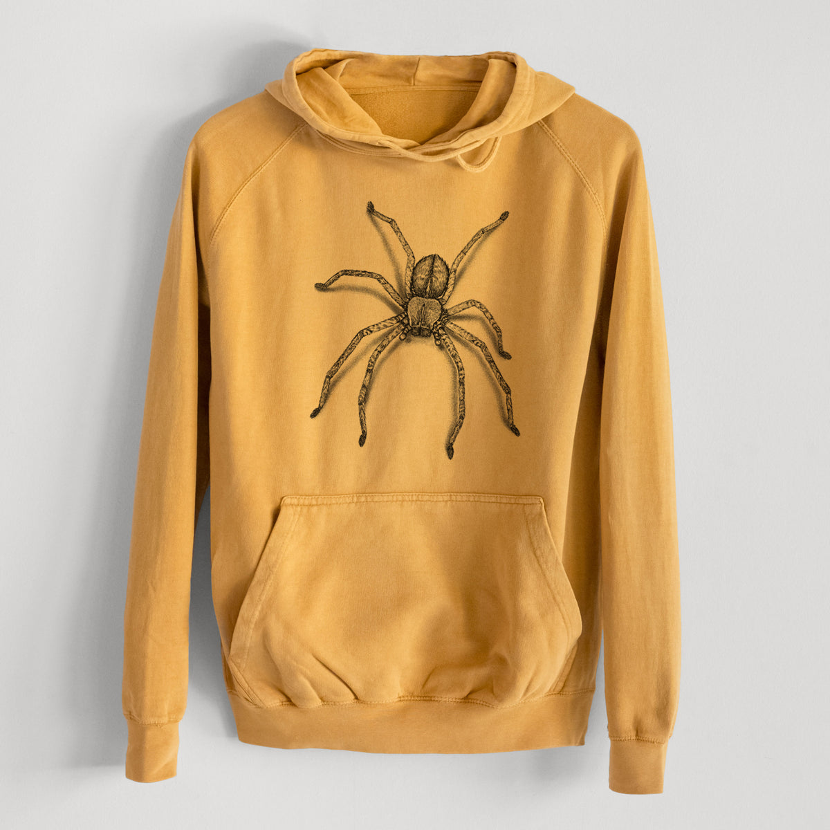 Huntsman Spider - Olios giganteus  - Mid-Weight Unisex Vintage 100% Cotton Hoodie