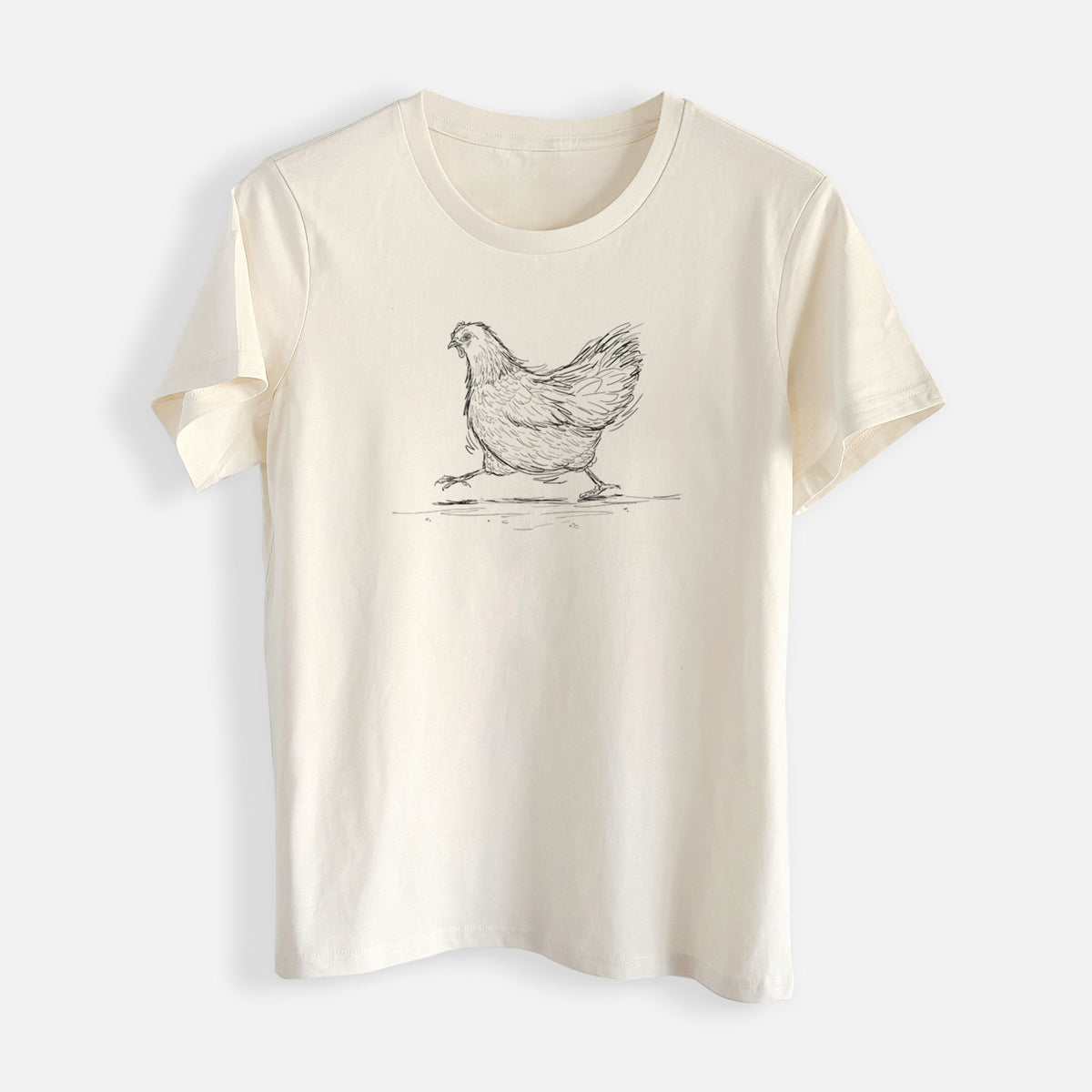 Hurried Hen - Orpington Chicken - Womens Everyday Maple Tee