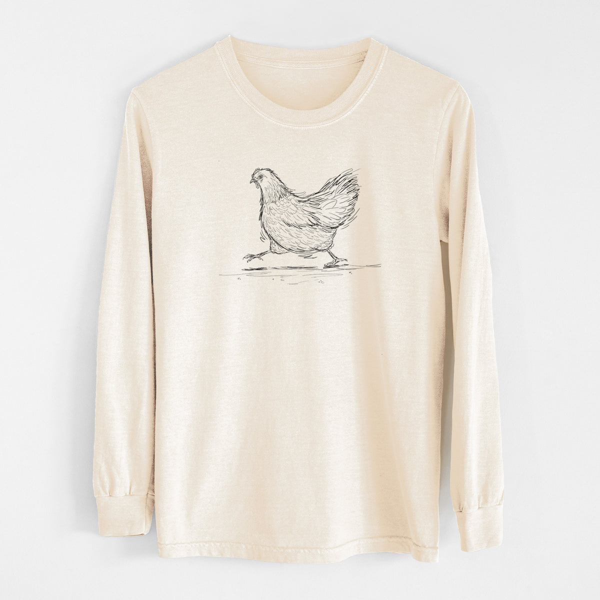 Hurried Hen - Orpington Chicken - Unisex Comfort Colors 100% Cotton Long Sleeve