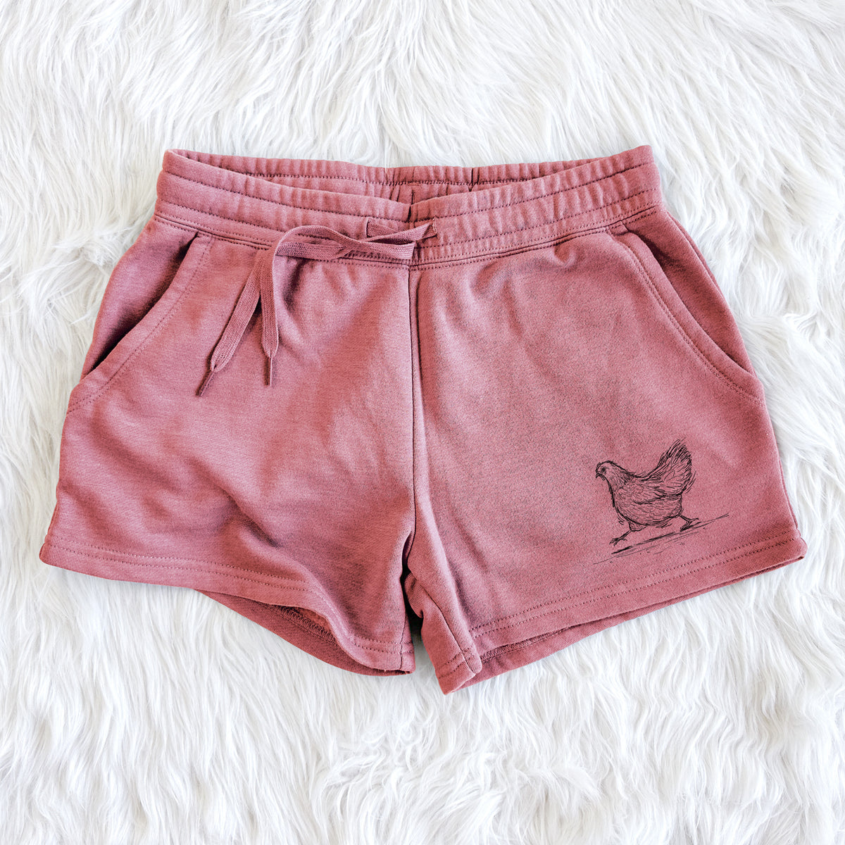 Hurried Hen - Orpington Chicken - Women&#39;s Cali Wave Shorts