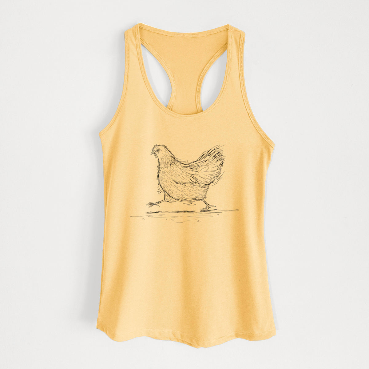 Hurried Hen - Orpington Chicken - Women&#39;s Racerback Tanktop