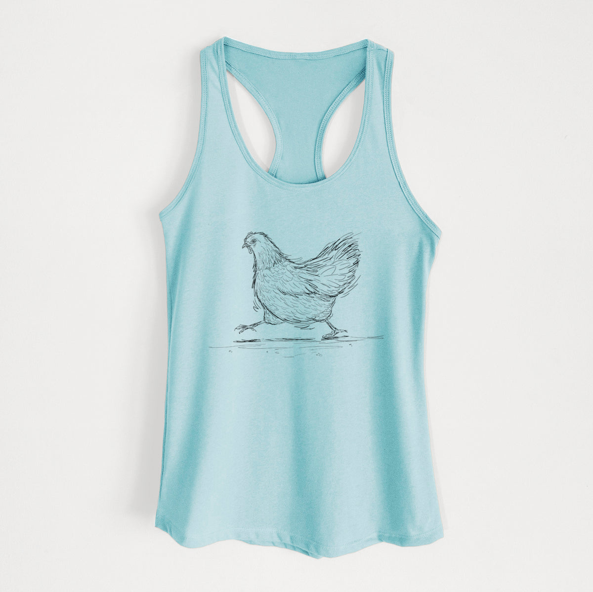 Hurried Hen - Orpington Chicken - Women&#39;s Racerback Tanktop