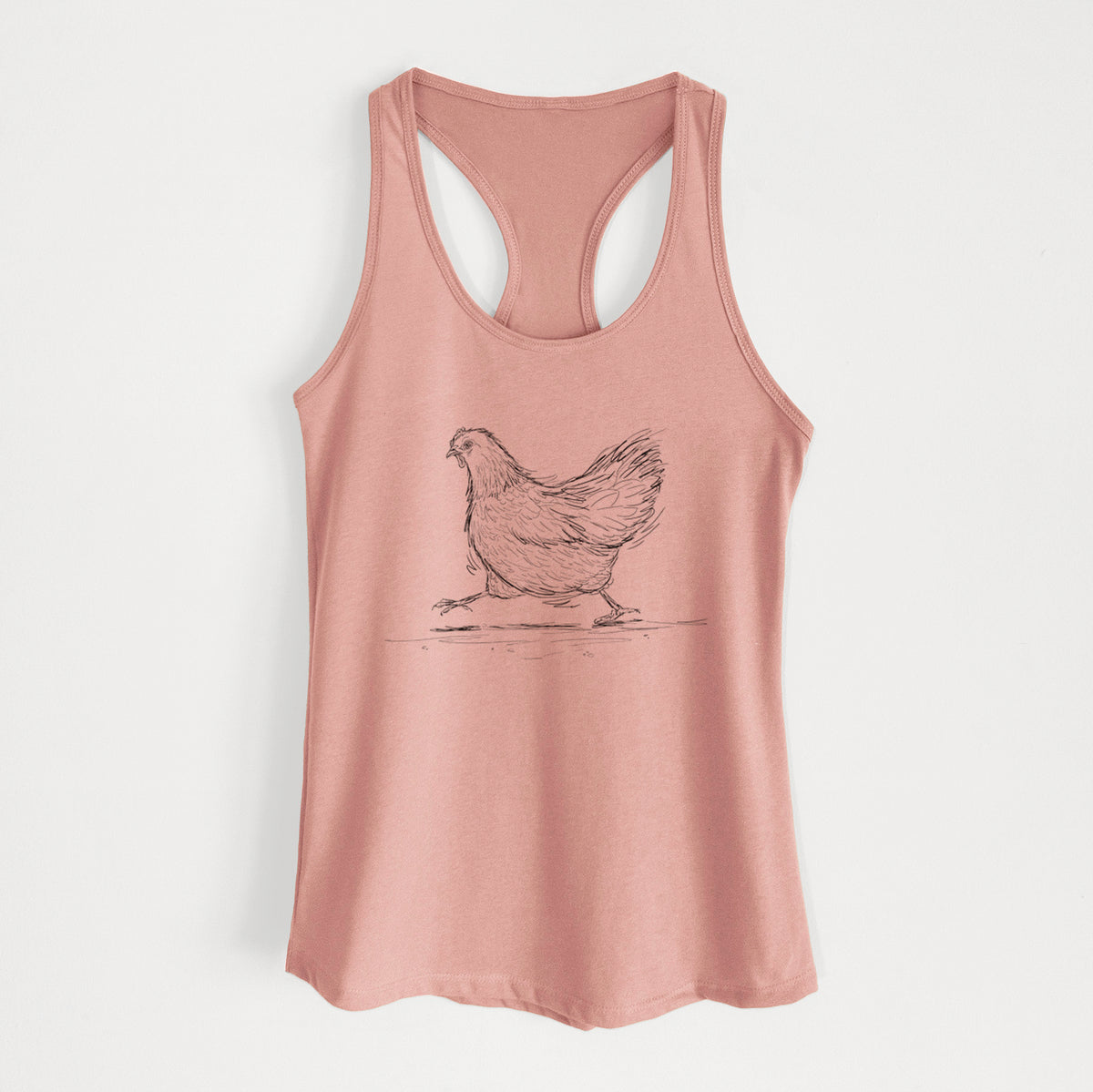 Hurried Hen - Orpington Chicken - Women&#39;s Racerback Tanktop