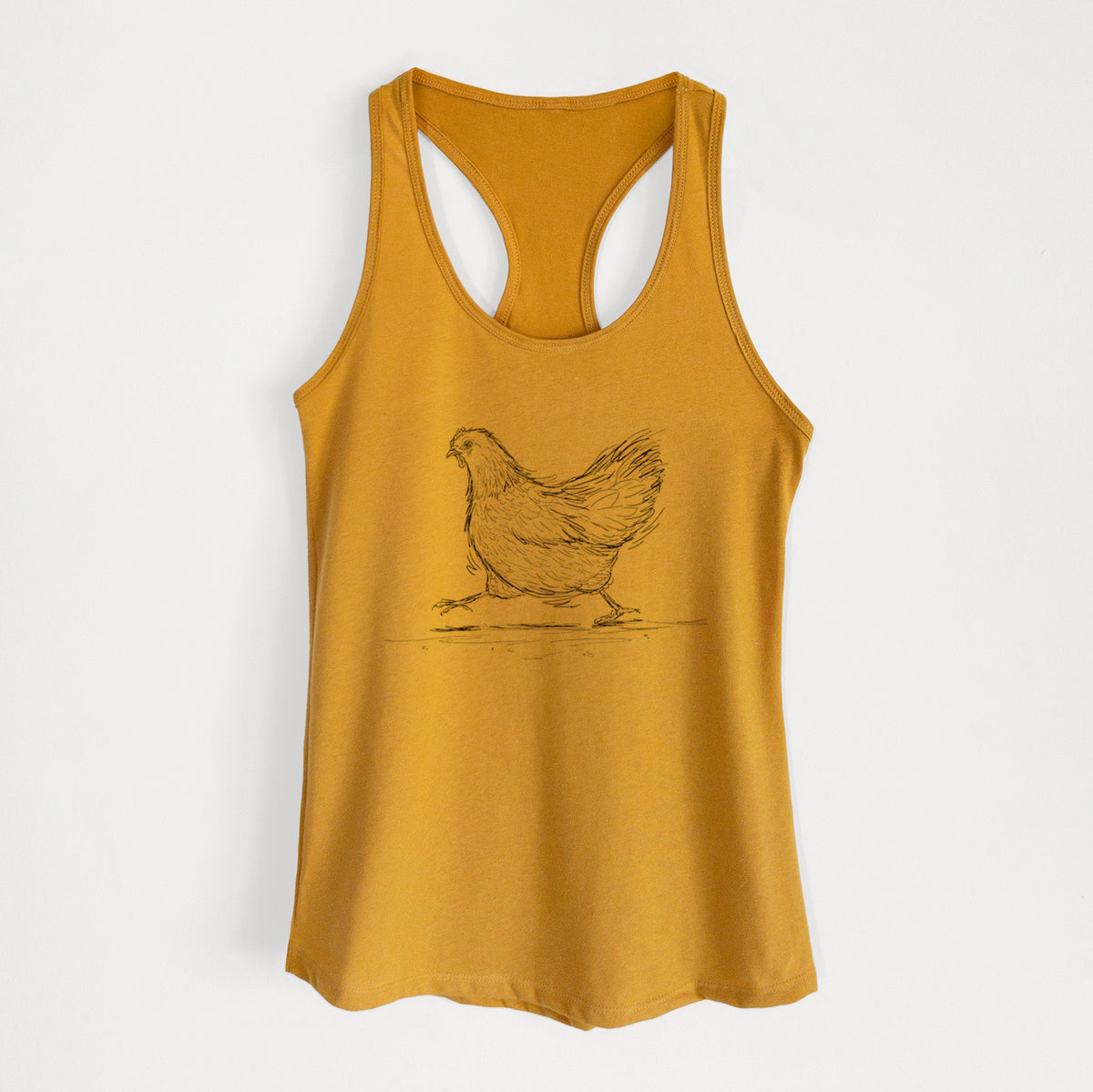 Hurried Hen - Orpington Chicken - Women&#39;s Racerback Tanktop