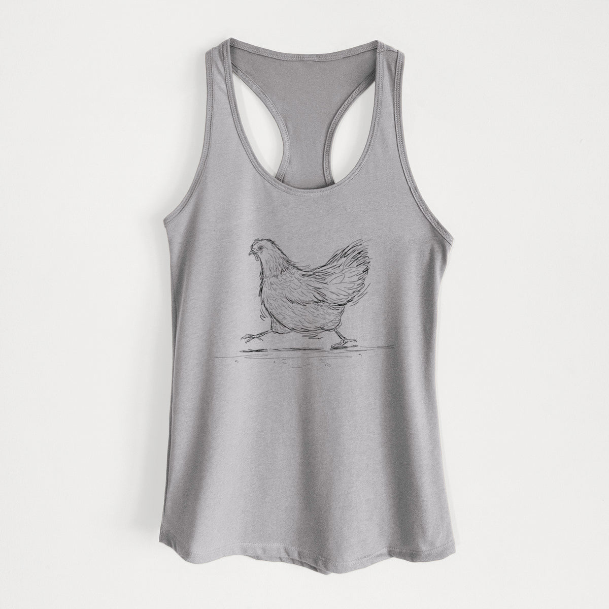 Hurried Hen - Orpington Chicken - Women&#39;s Racerback Tanktop