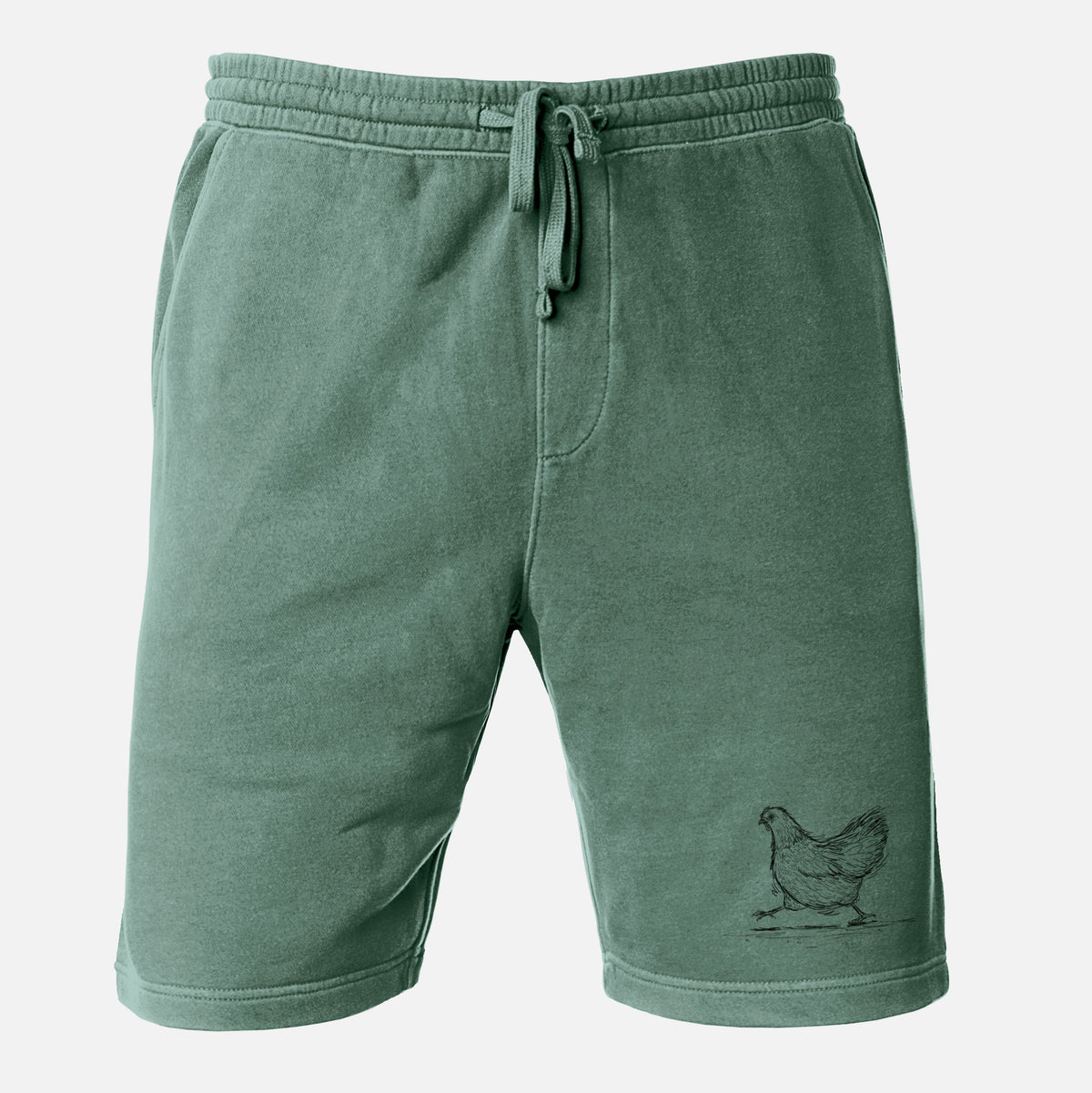 Hurried Hen - Orpington Chicken - Unisex Pigment Dyed Shorts