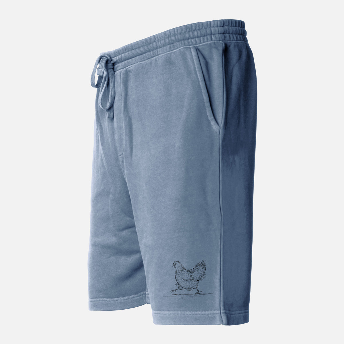 Hurried Hen - Orpington Chicken - Unisex Pigment Dyed Shorts