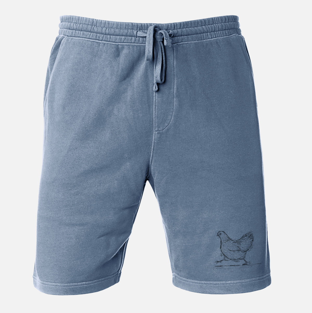 Hurried Hen - Orpington Chicken - Unisex Pigment Dyed Shorts
