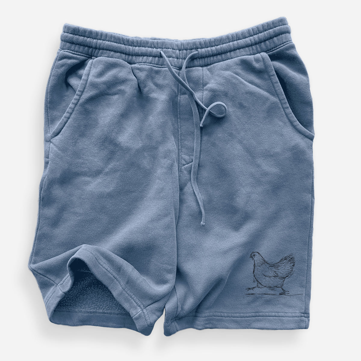 Hurried Hen - Orpington Chicken - Unisex Pigment Dyed Shorts
