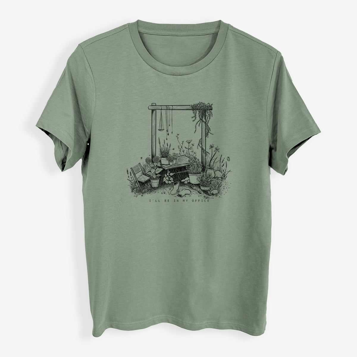 I&#39;ll Be In My Office — Garden - Womens Everyday Maple Tee