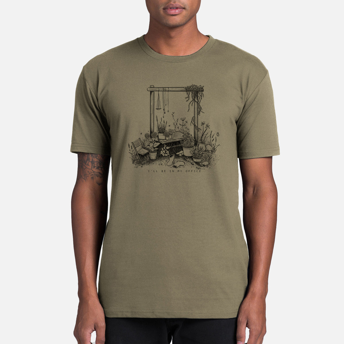 I&#39;ll Be In My Office — Garden - Mens Everyday Staple Tee
