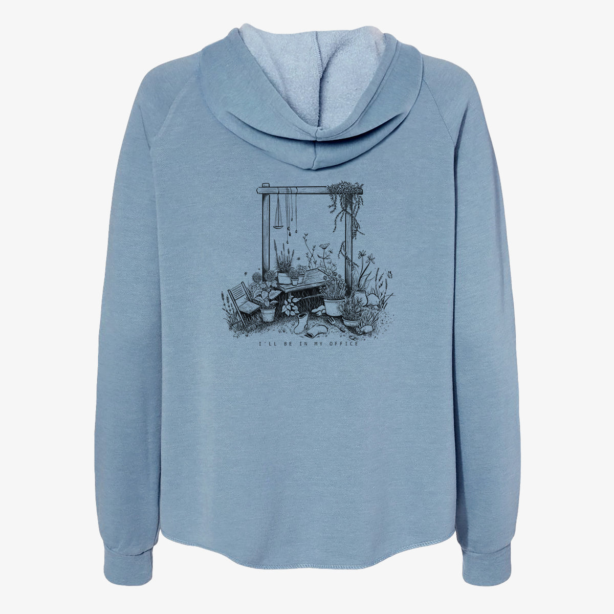 I'll Be In My Office — Garden - Women's Cali Wave Zip-Up Sweatshirt