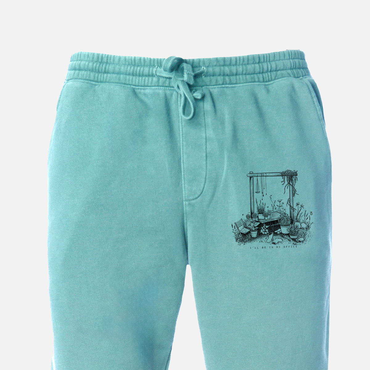 I&#39;ll Be In My Office — Garden - Unisex Pigment Dyed Sweatpants