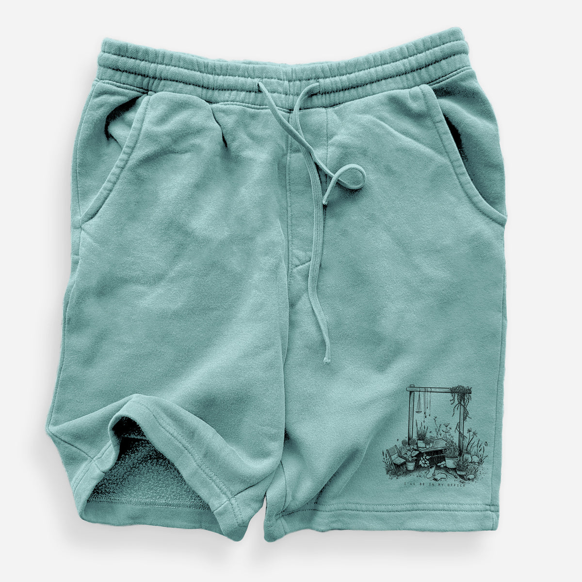 I&#39;ll Be In My Office — Garden - Unisex Pigment Dyed Shorts
