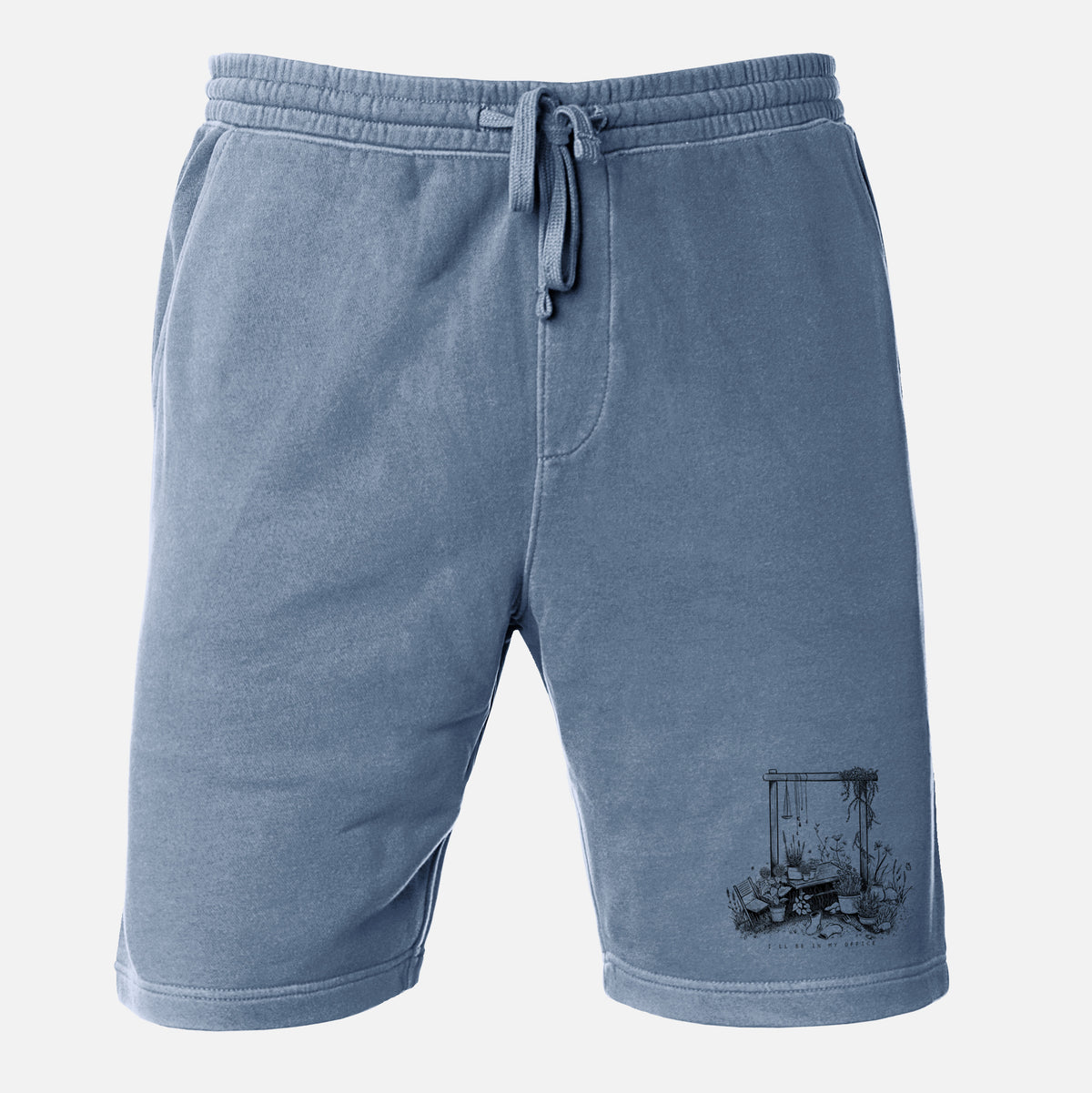 I&#39;ll Be In My Office — Garden - Unisex Pigment Dyed Shorts
