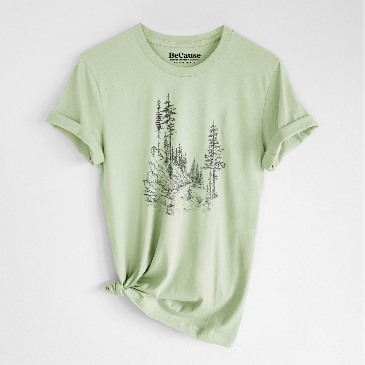 Into the Woods - Hiking - Lightweight 100% Cotton Unisex Crewneck