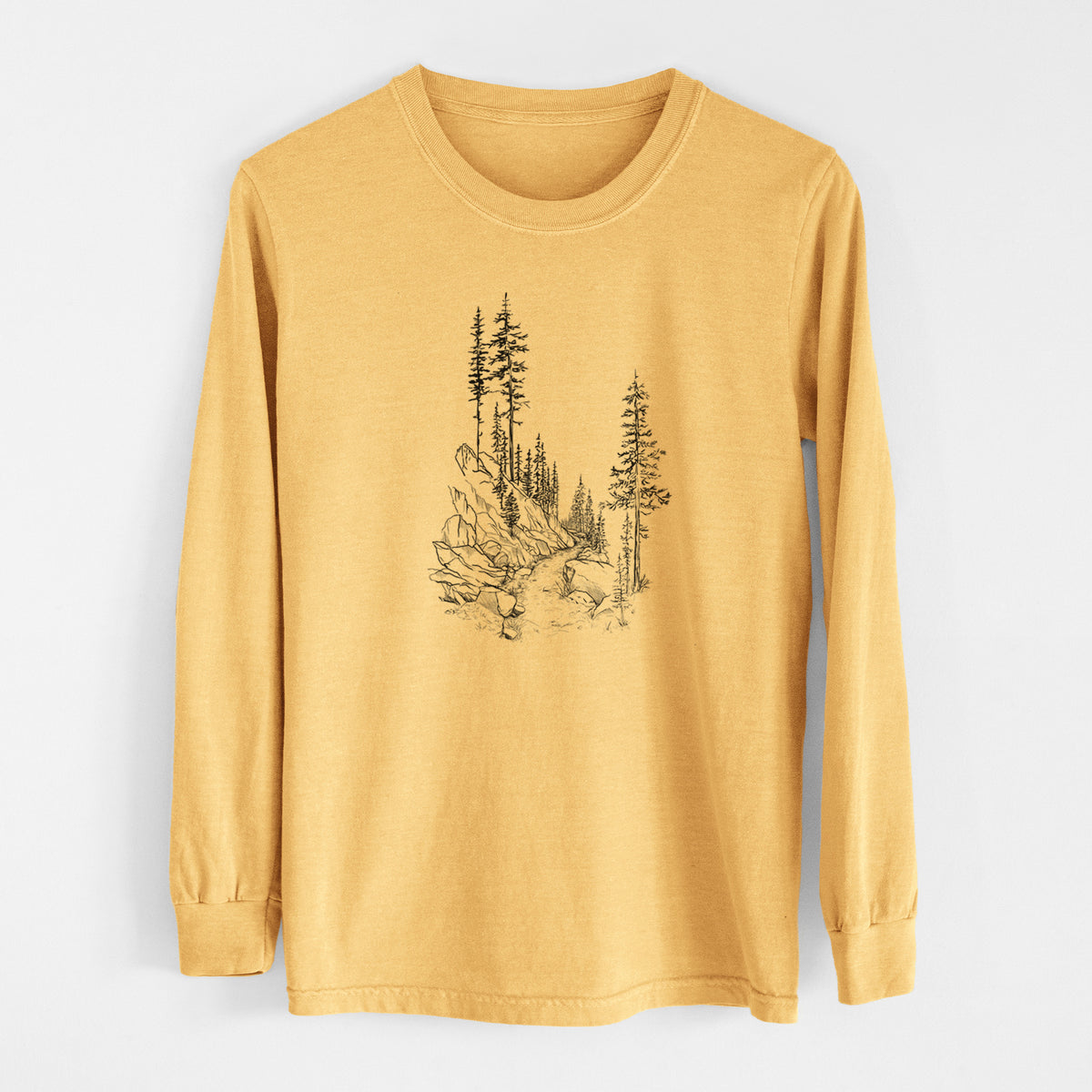 Into the Woods - Hiking - Men&#39;s Heavyweight 100% Cotton Long Sleeve