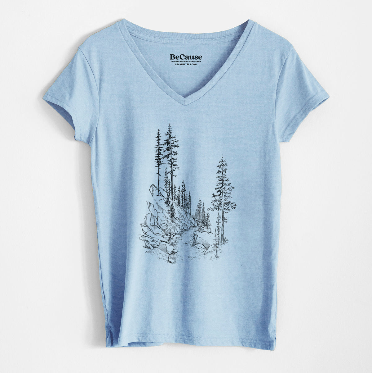 Into the Woods - Hiking - Women&#39;s 100% Recycled V-neck