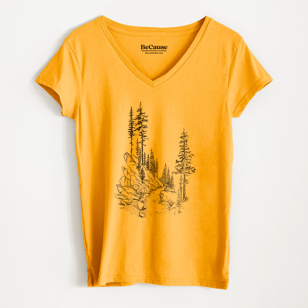 Into the Woods - Hiking - Women&#39;s 100% Recycled V-neck