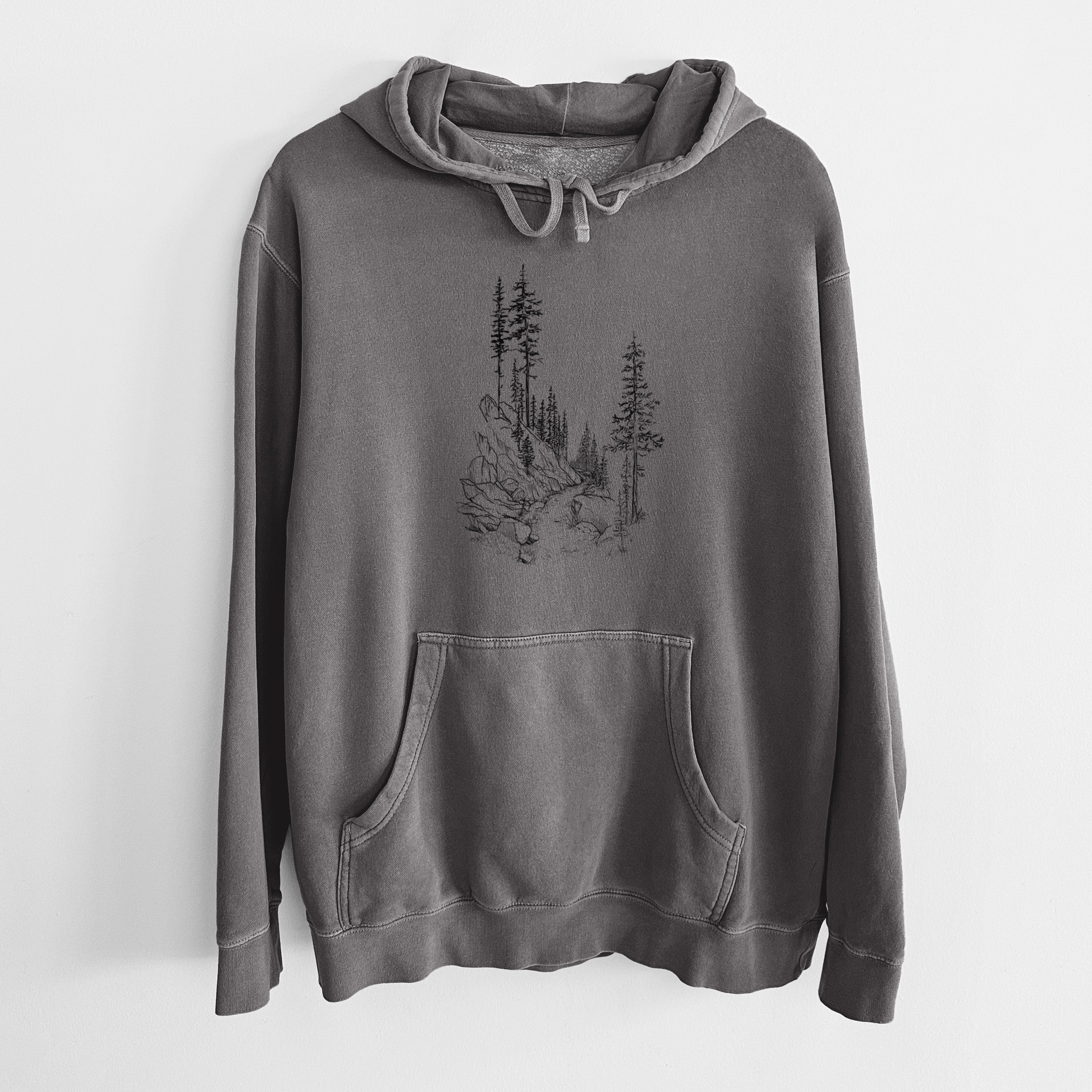 Into the Woods - Hiking - Unisex Pigment Dyed Hoodie