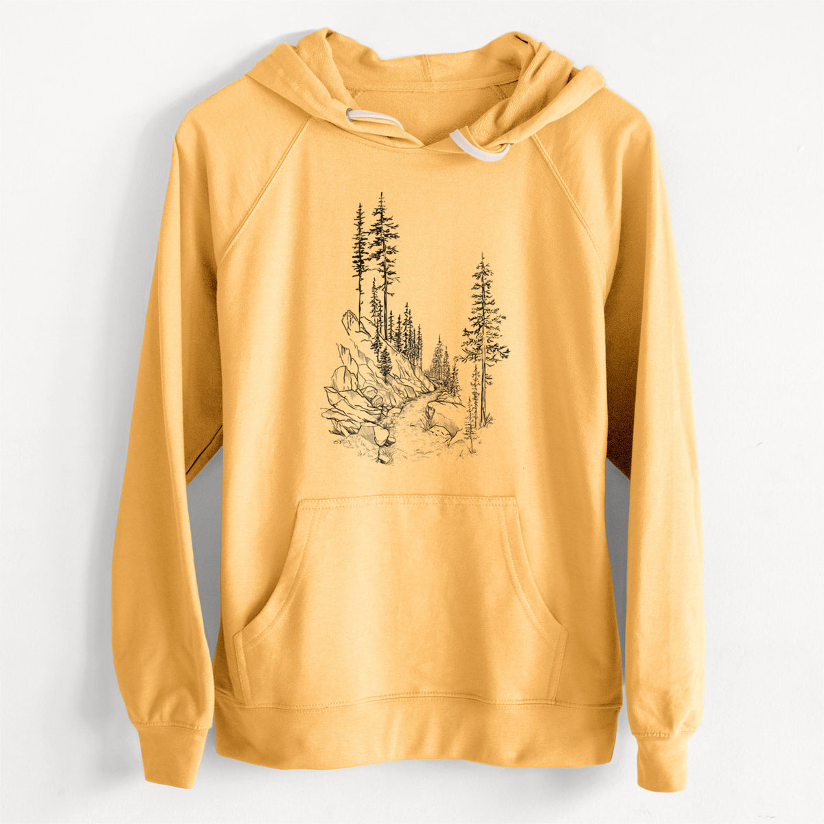 CLEARANCE - Into the Woods - Hiking  - Unisex Slim Fit Loopback Terry Hoodie