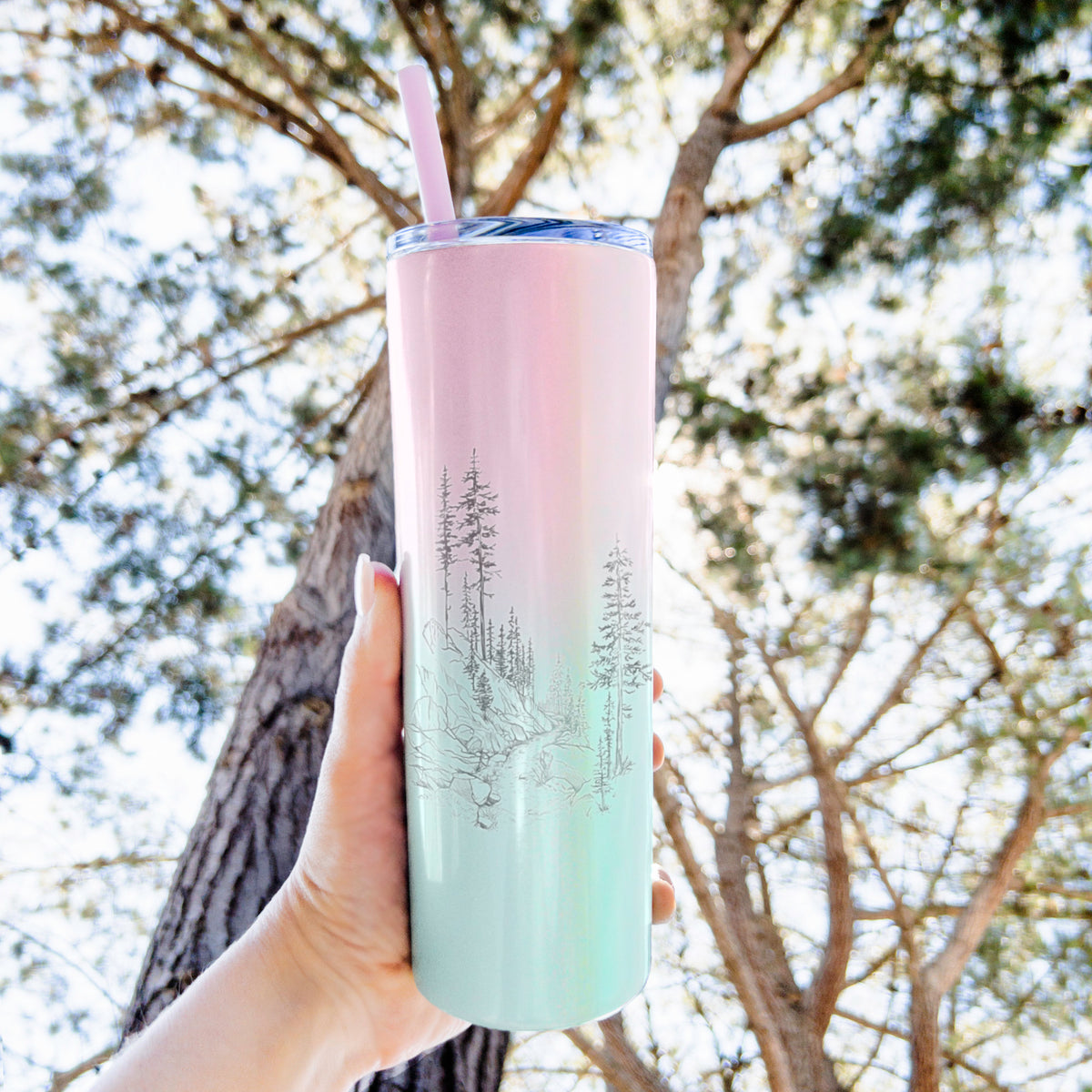 Into the Woods - Hiking - 20oz Skinny Tumbler