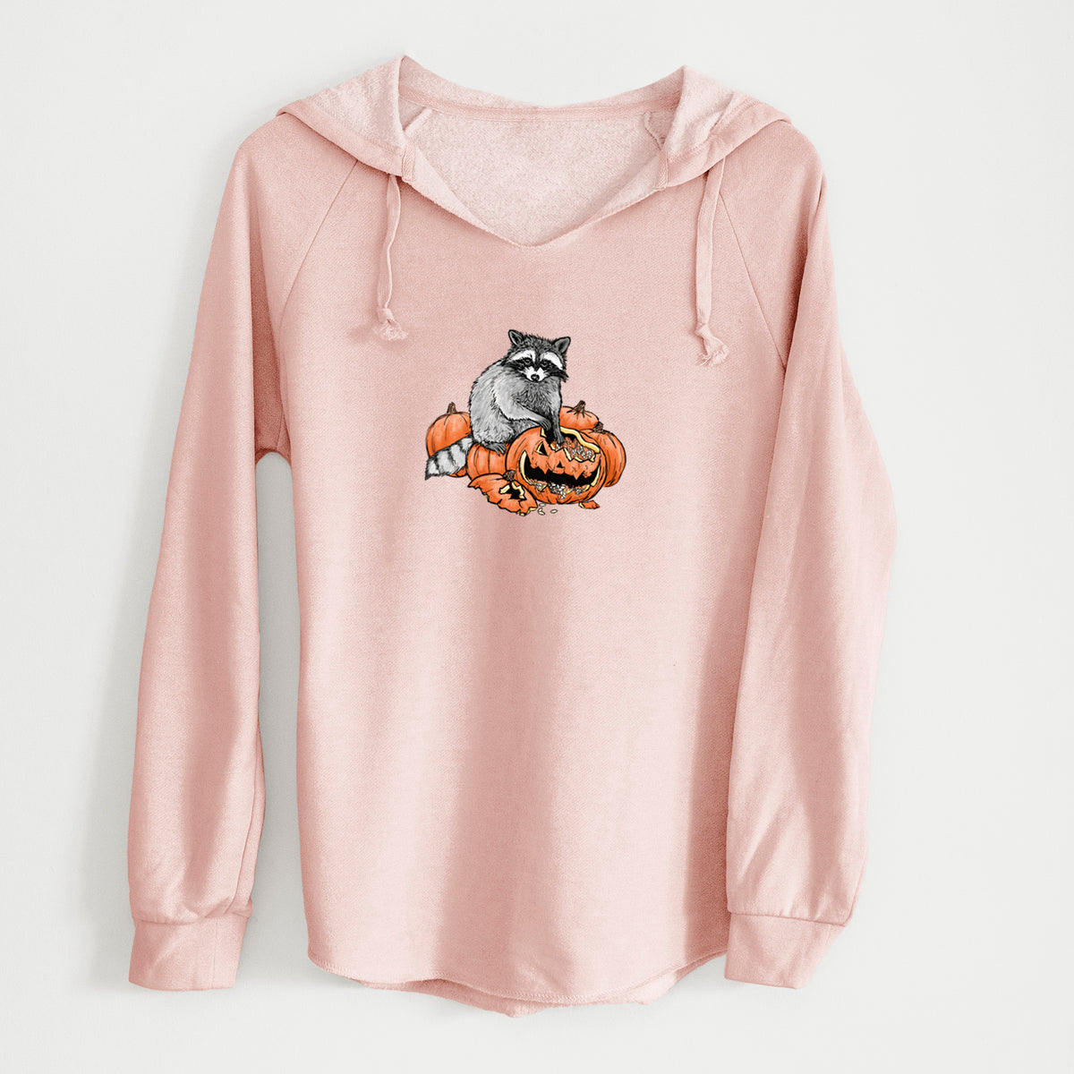 The Raccoon and the Jack-o'-Lantern - Cali Wave Hooded Sweatshirt
