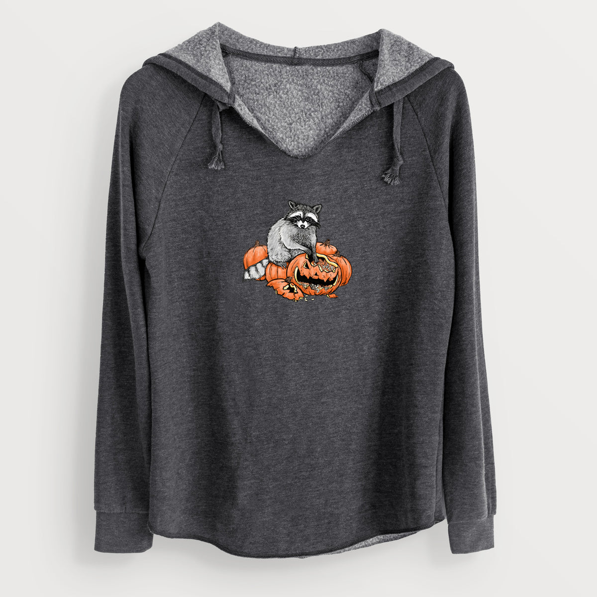 The Raccoon and the Jack-o'-Lantern - Cali Wave Hooded Sweatshirt