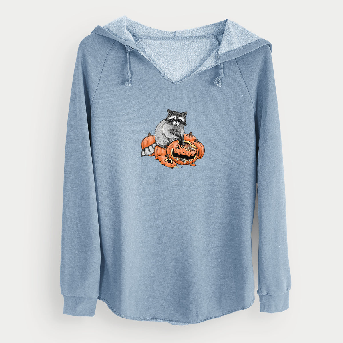The Raccoon and the Jack-o'-Lantern - Cali Wave Hooded Sweatshirt