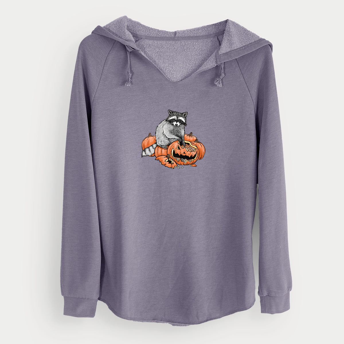 The Raccoon and the Jack-o'-Lantern - Cali Wave Hooded Sweatshirt