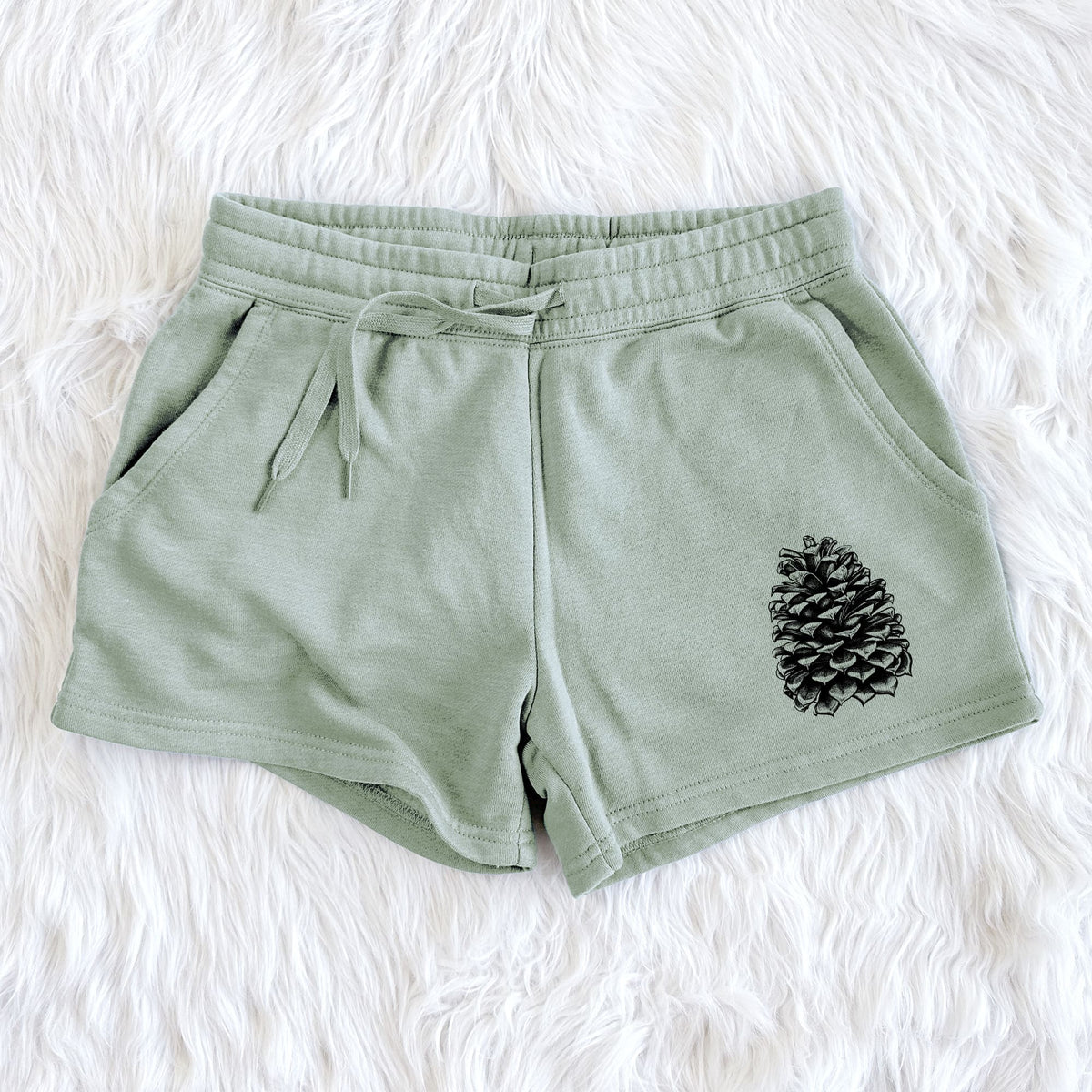 Pinus Jeffreyi - Jeffrey Pine Cone - Women's Cali Wave Shorts