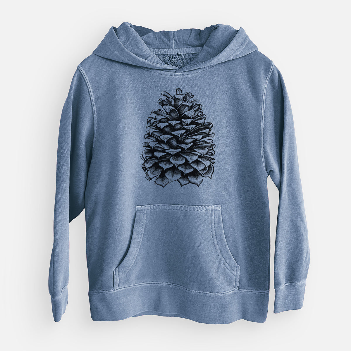 Pinus Jeffreyi - Jeffrey Pine Cone - Youth Pigment Dyed Hoodie