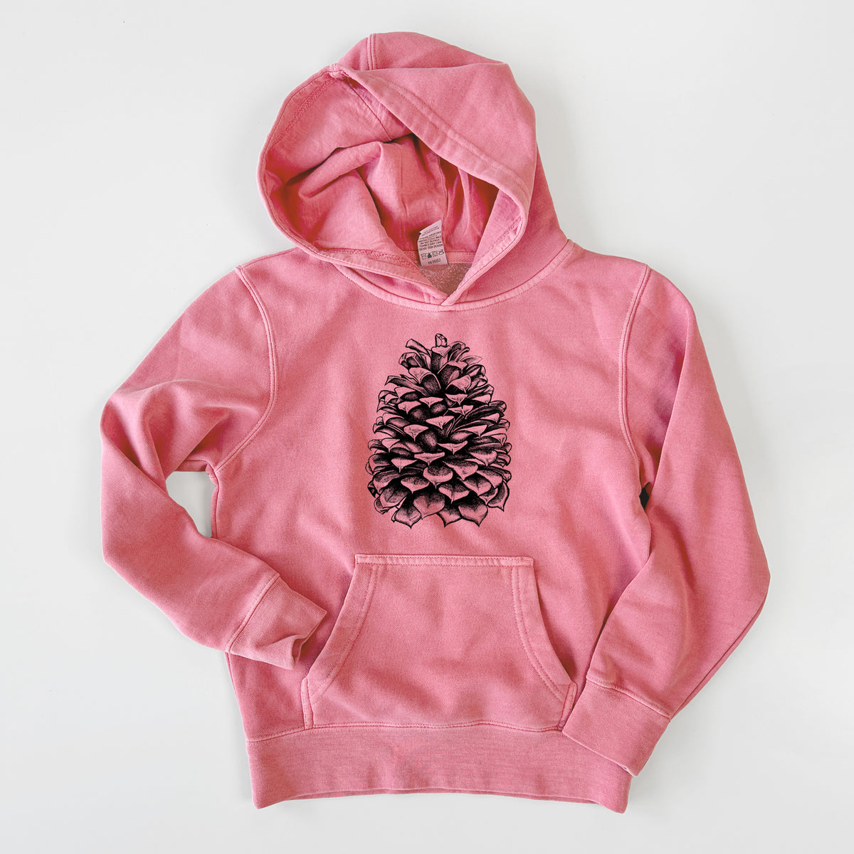 Pinus Jeffreyi - Jeffrey Pine Cone - Youth Pigment Dyed Hoodie